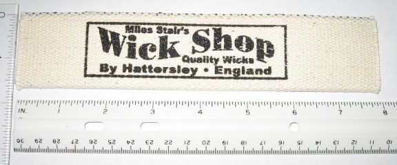 Flat Cotton Oil Lamp Wick By The Roll - 16 FEET!!! - Miles Stair's Wick Shop