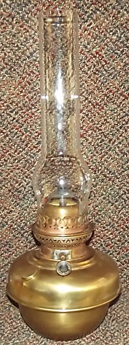 Vtg Oil Lamp Chimney 2-5/8" X 8-1/2 Chandelier Large Round Bulge 1/2 Frost CM21 